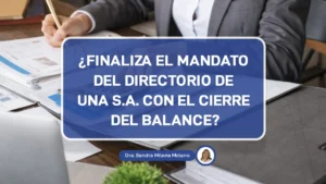 finaliza sociedad anonima cierre balance